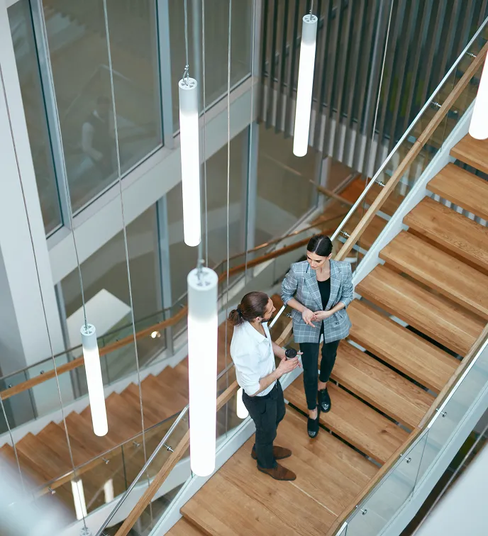 Commercial interior painting.