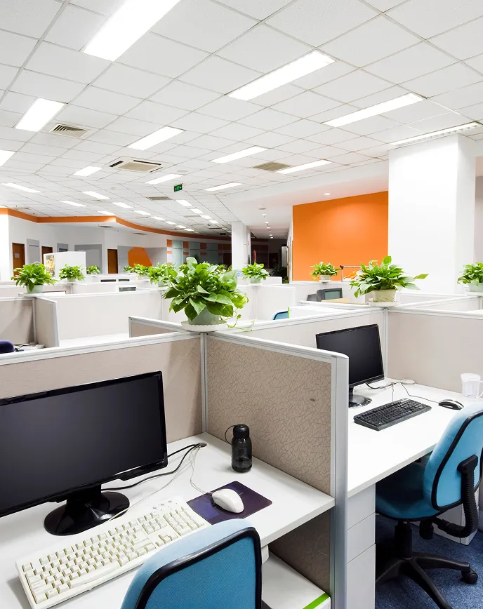 Commercial interior painting.